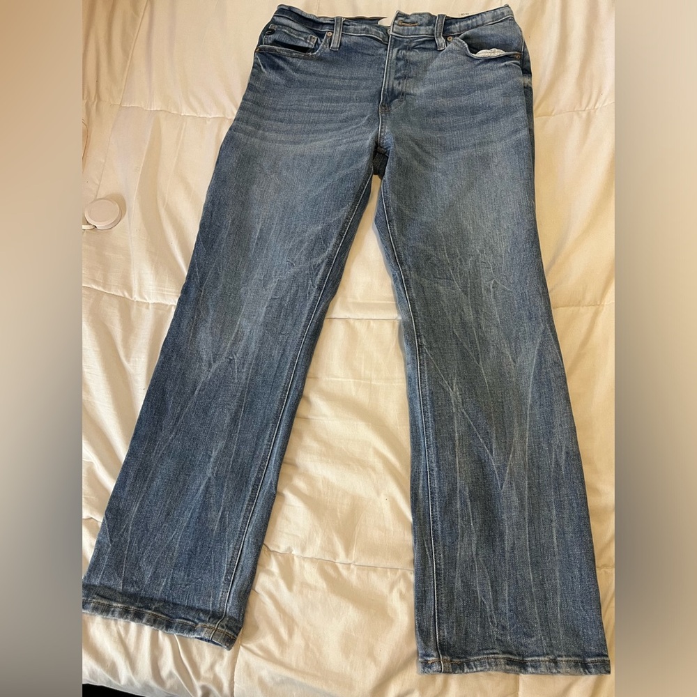 KanCan Blue Straight Leg Jeans Vintage Wash
